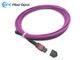 tipo fêmea violeta fio do cabo de fibra ótica LSZH OM4 50/125 MTP de 8M Digitas do tronco da elite de B